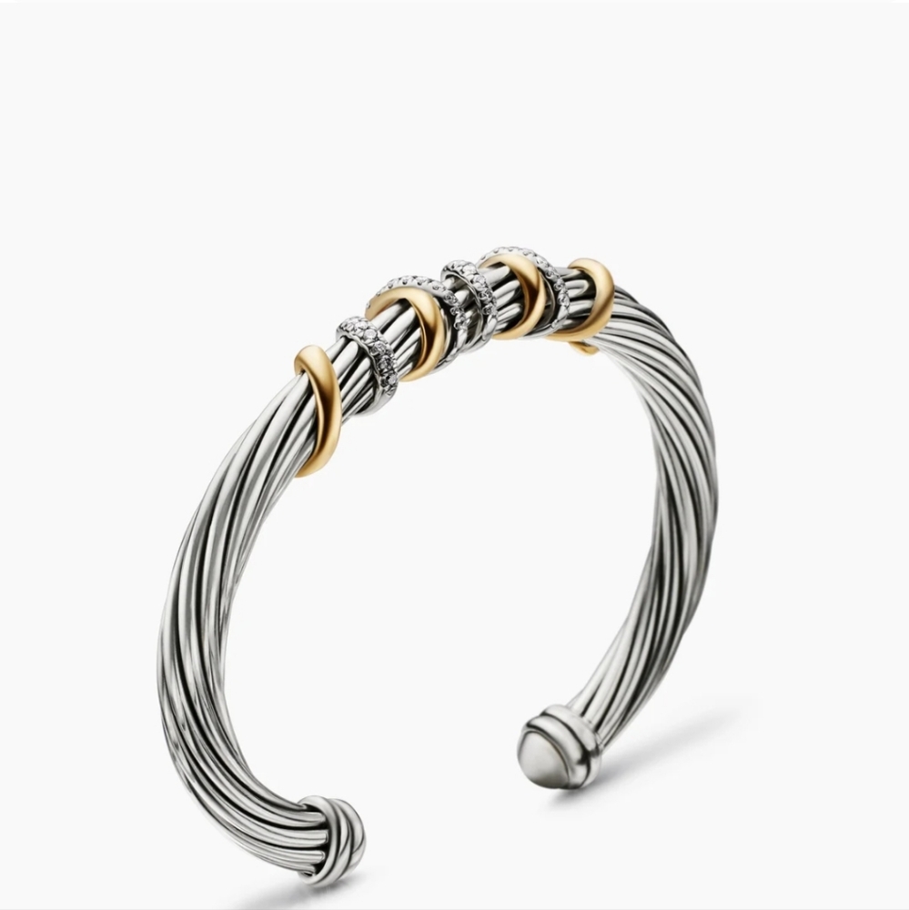 David Yurman Helena Center Station Cuff - Picture 7 of 8